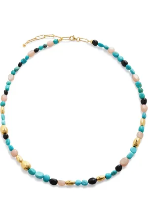 Monica Vinader Rio beaded turquoise necklace