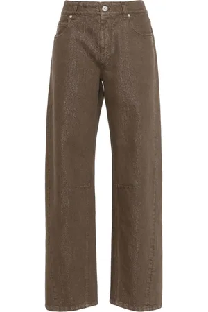 Brunello Cucinelli Glitter-detailing straight jeans