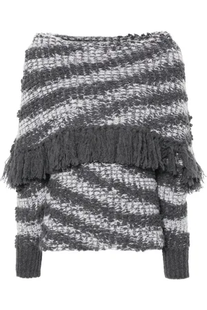 Stella McCartney Fringed tiger-pattern jumper