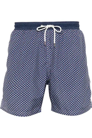 Paul & Shark Geometric-print swim shorts