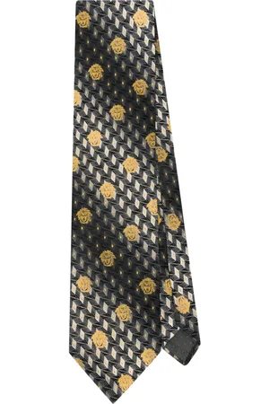 VERSACE 1990s Medusa-Head silk tie