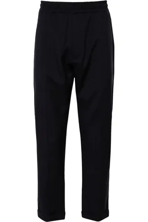 LOW BRAND Elasticated-waist wool trousers