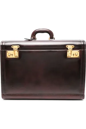 Céline 1980s leather partitioned trunk