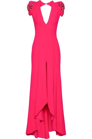 GEMY MAALOUF Crystal-embellished cut-out gown