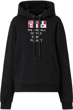 Burberry Flag appliqué hoodie