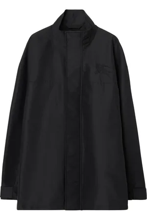 Burberry EKD-embroidered high-neck jacket