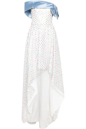 GEMY MAALOUF Floral sequin-embellished midi dress
