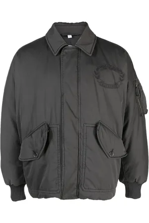 Burberry Embroidered-logo bomber jacket