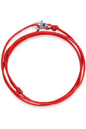 Nialaya Fleur-de-Lis embossed cord bracelet