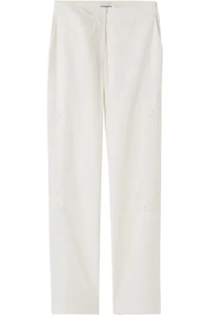 Claudie Pierlot Embroidered straight-leg trousers