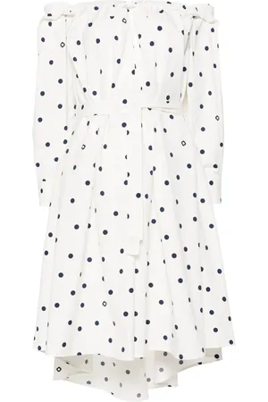 Maje Off-shoulder shirt dress