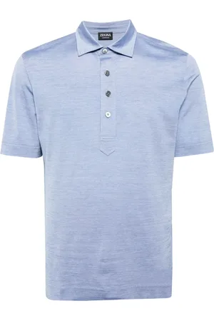 Ermenegildo Zegna Polo-collar cotton-blend polo shirt