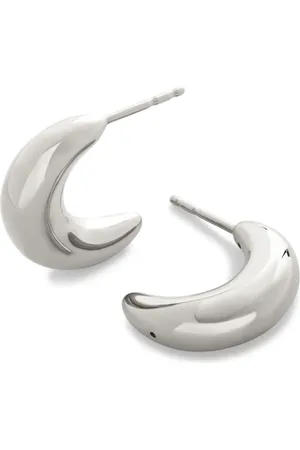 Monica Vinader Crescent Moon medium hoop earrings