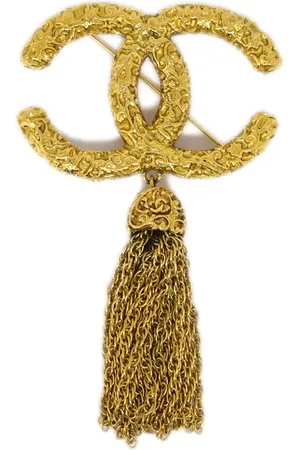 CHANEL 1993 CC tassel brooch