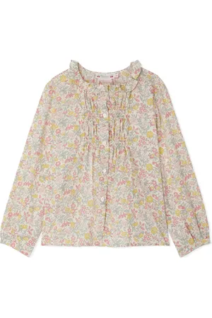 BONPOINT Floral-print ruffle-detail blouse