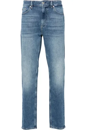 Calvin Klein Mid-rise tapered jeans