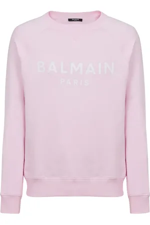 Balmain Paris logo-print cotton sweatshirt