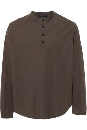 Harris Wharf London Henley stand-up collar shirt