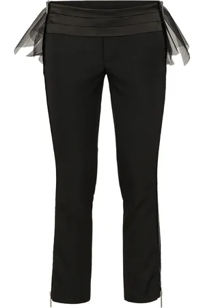 Dsquared2 Tulle-overlay skinny trousers