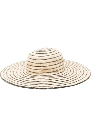 Ralph Lauren Stripe straw sun hat