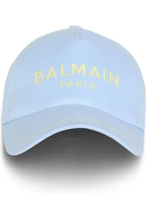 Balmain Logo-embroidered cotton cap