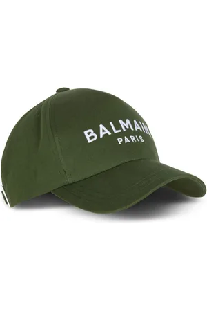 Balmain Logo-embroidered cotton cap