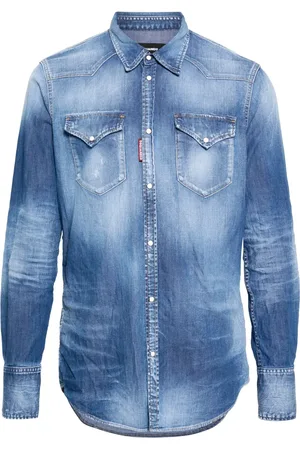 Dsquared2 Stonewashed denim shirt