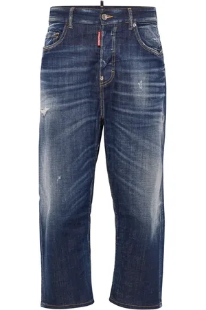 Dsquared2 Bleached-wash cropped jeans