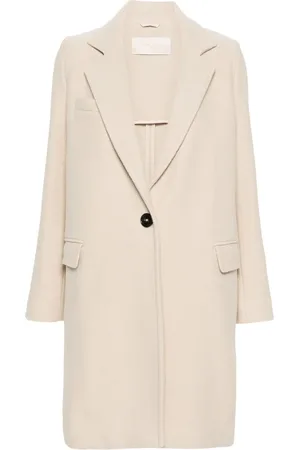 Circolo Single-breasted wool coat