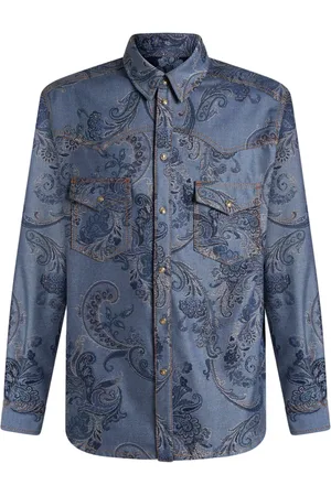 Etro Paisley denim shirt