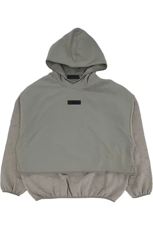 FEAR OF GOD Logo patch panelled hoodie