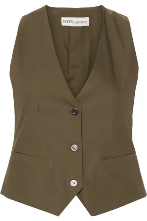 MODES GARMENTS V-neck cotton waistcoat