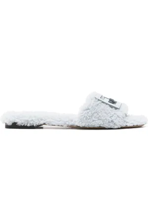 Fendi Baguette shearling slides