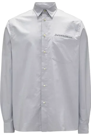 J.W.Anderson Logo-embroidered cotton shirt