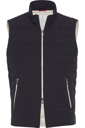 Brunello Cucinelli Quilted high-neck gilet