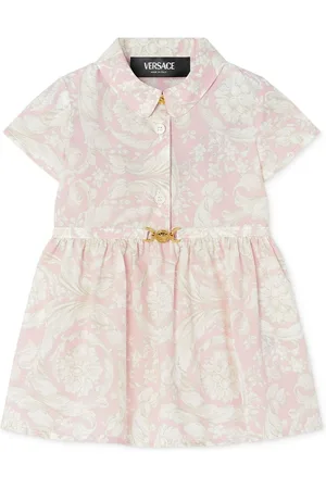 VERSACE Barocco-print cotton dress