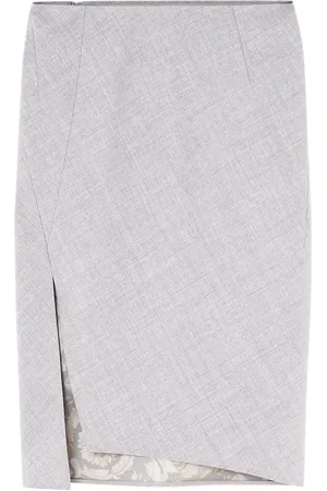 VERSACE Asymmetric-hem pencil skirt