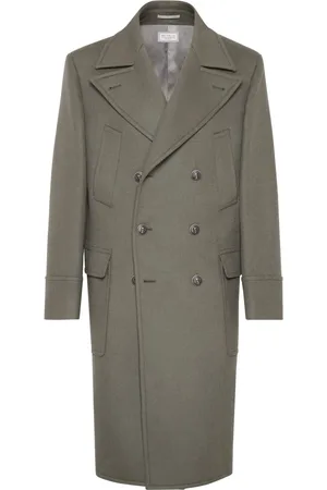 Brunello Cucinelli Double-breasted wool coat