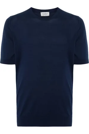 JOHN SMEDLEY Kempton knitted cotton T-shirt