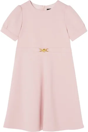 VERSACE Medusa-appliqué belted dress