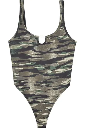 Diesel Bfsw-Ut-Body camouflage-print swimsuit