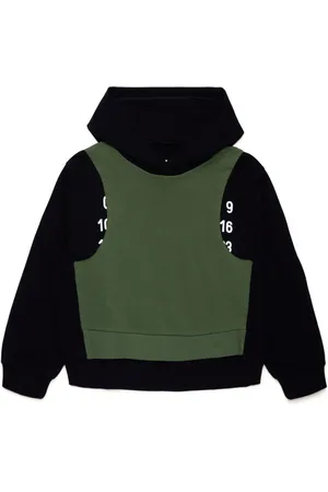 Maison Margiela Layered cotton hoodie