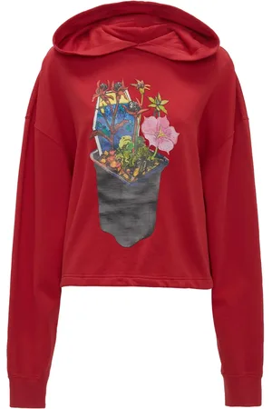 J.W.Anderson Graphic-print organic cotton hoodie