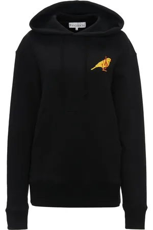 J.W.Anderson Logo-embroidered organic cotton hoodie