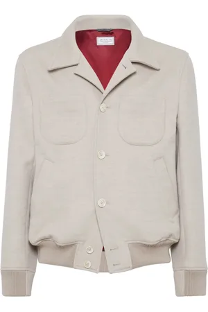 Brunello Cucinelli Long-sleeve wool shirt jacket