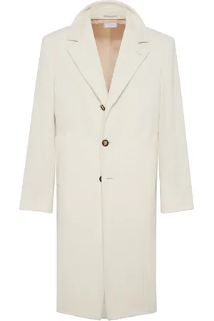 Brunello Cucinelli Long ribbed cashmere coat