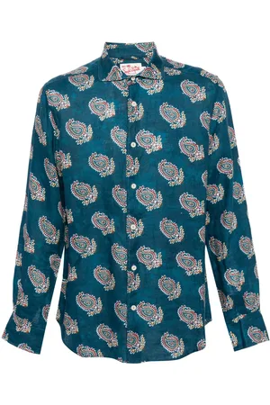 MC2 SAINT BARTH Paisley-print linen shirt