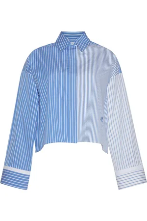 ADAM LIPPES Stripe-print cotton shirt