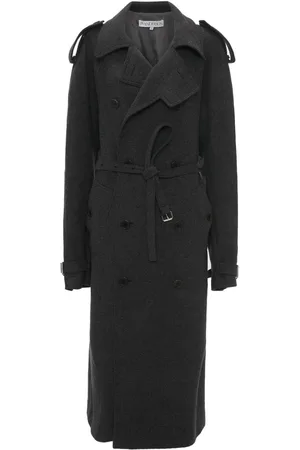 J.W.Anderson Belted mélange-effect coat