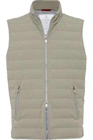 Brunello Cucinelli High-neck quilted gilet